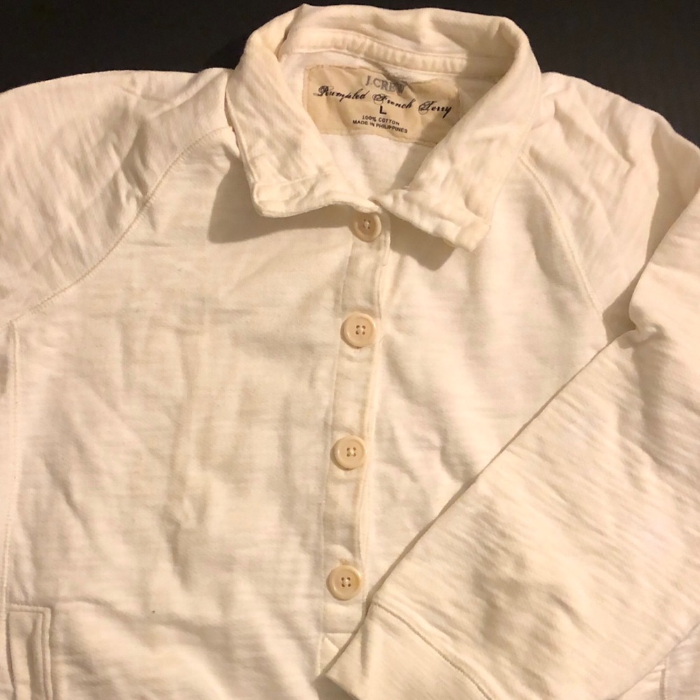 J.Crew French terry pullover sweatshirt